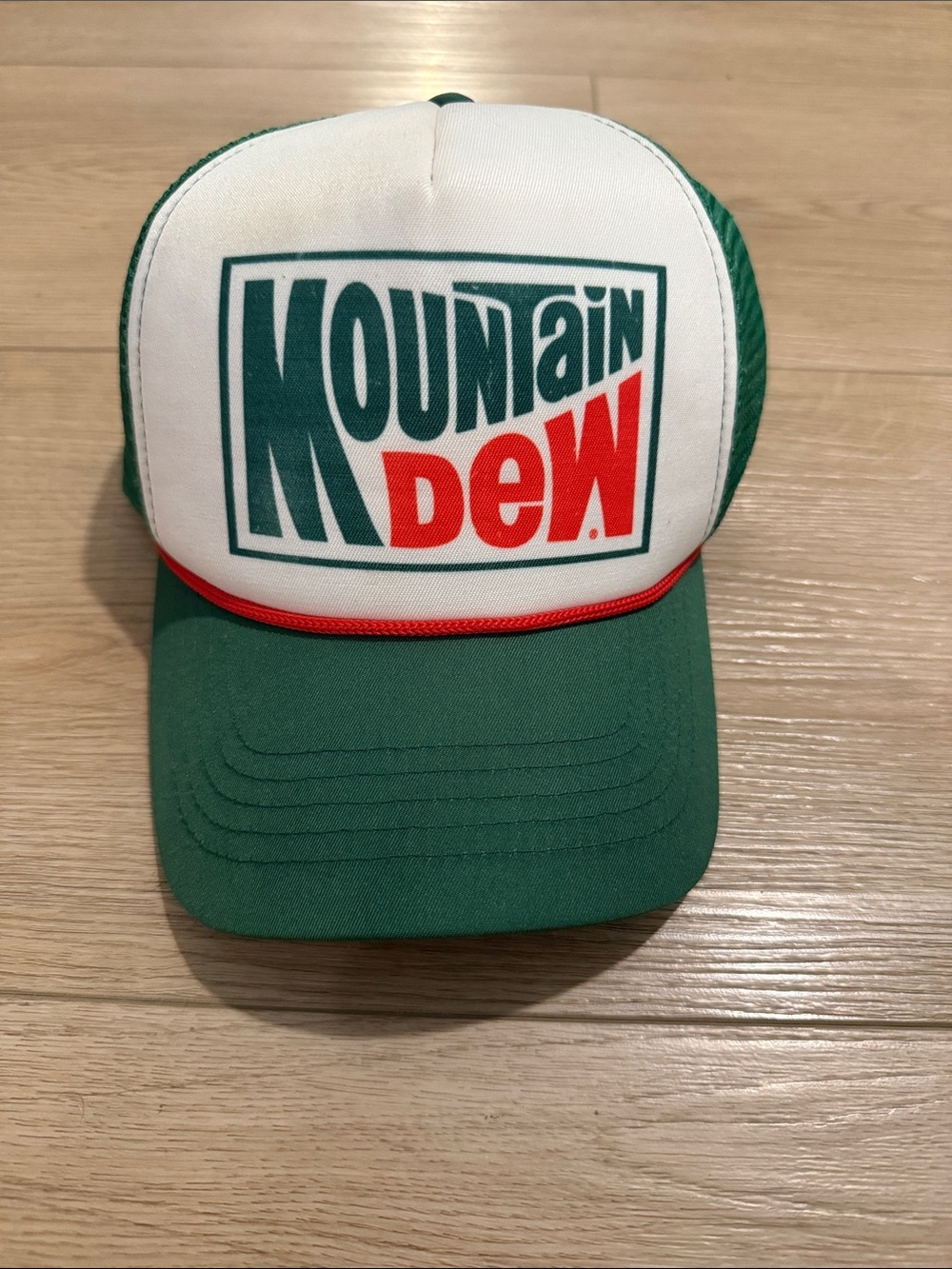 Mountain Dew Branded Green & White Trucker Hat